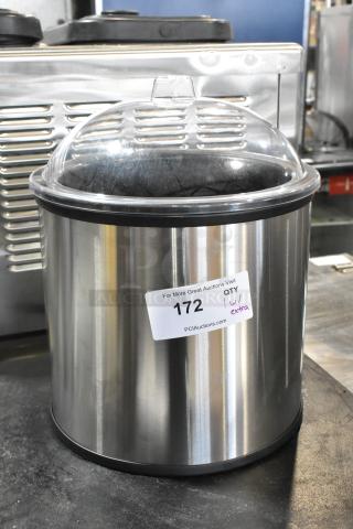 BRAND NEW SCRATCH AND DENT! Carlisle CM101203 Black 3 Gallon Coldmaster Ice Cream Cold Crock with Lid w/ Extra Bin. - Item #1201258