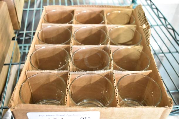 Box of 12 Arcoroc Q2540 7.5 oz. Rocks Glasses by Arc Cardinal, brand new, in original packaging, slight scratch and dent.