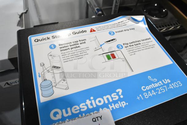 Brio CLBL420V2 water dispenser with quick setup guide visible. 115 volts, 1 phase. New, with installation instructions.