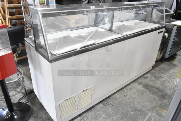 2016 True TDC-87 Ice Cream Dipping Cabinet, metal, floor style, 115V, 1 phase. Glass display, excellent condition.