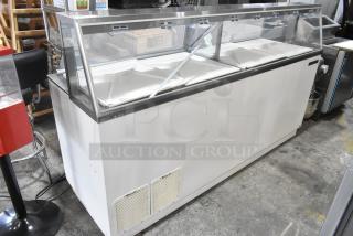 2016 True TDC-87 Metal Commercial Floor Style Ice Cream Dipping Cabinet. 115 Volts, 1 Phase. Tested and Working! - Item #1201318