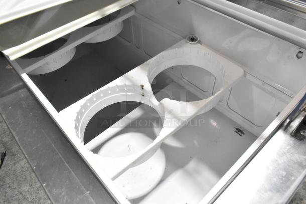 2016 True TDC-87 ice cream dipping cabinet, metal construction, 115V, 1 phase, interior compartments visible, good condition.