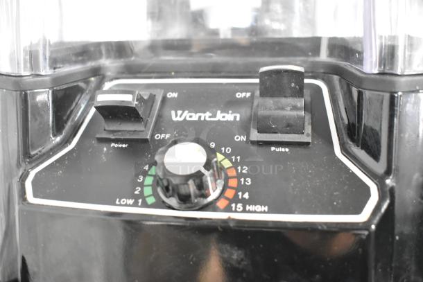 WantJoin WZ-K90 countertop blender base with control panel, power and pulse switches, 15-speed dial, in good condition.