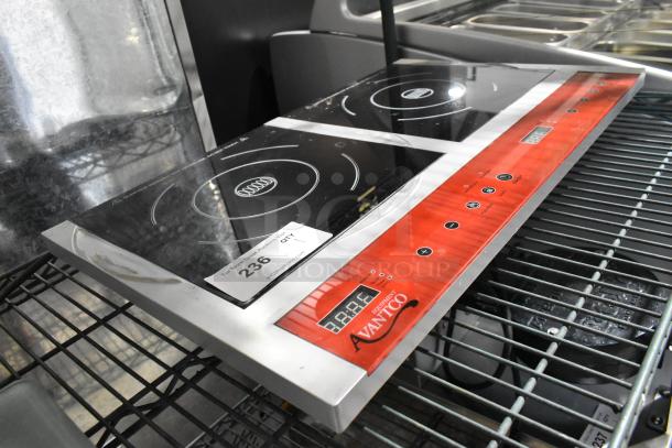2018 Avantco IC18DB stainless steel 2 burner induction range, commercial countertop model, 120 volts, excellent condition.