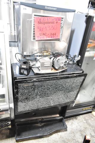 2022 Scotsman NH0622A-1B Stainless Steel Commercial Ice Head on 2022 Lancer TP30 Metal Commercial Carbonated Beverage Dispenser. See Pictures for Damage. 115 Volts, 1Phase. - Item #1201335