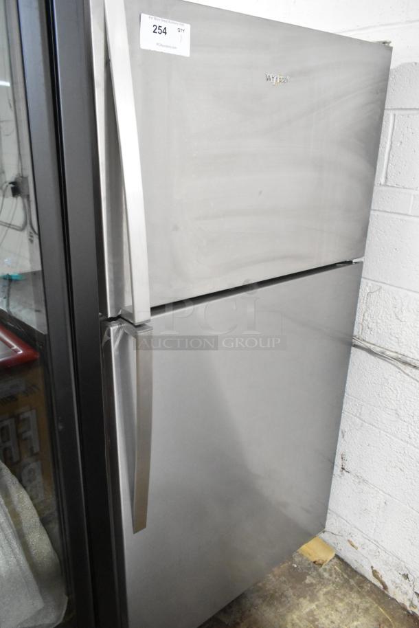 BRAND NEW Whirlpool WRT311FZDM05 stainless steel cooler with freezer. Minor scratches and dents. 115 Volts, 1 Phase.