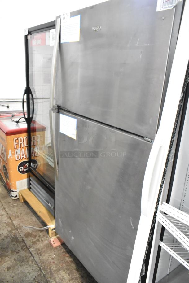BRAND NEW 2025 Whirlpool WRT311FZDM05 stainless steel fridge with freezer. Scratch and dent condition, 115V, 1 phase.