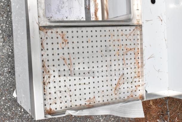 Regency 600B1243612S underbar sink, stainless steel, with faucet and drainboards, 36" x 24", new, scratch and dent condition.