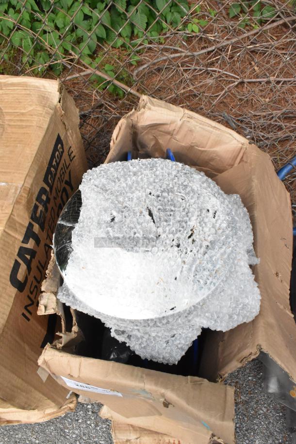 BRAND NEW Coxreels TMPL-N-4100 100' x 1/2" stainless steel hose reel, truck mount, bubble wrap protected, in damaged box.