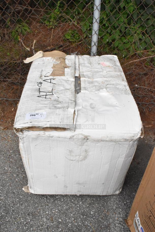 Brand new Endura 3950A03 grease trap in original packaging, box has visible dents and scratches.