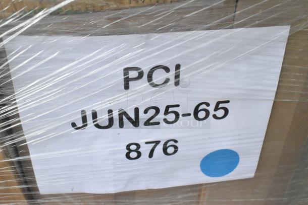 20 new scratch and dent items in plastic wrap; includes containers and ice cream tub covers. Label reads "PCI JUN25-65 876."