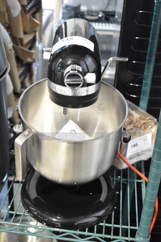 BRAND NEW SCRATCH AND DENT! KitchenAid KSM8990OB Metal Countertop Planetary Dough Mixer w/ Metal Mixing Bowl. 120 Volts, 1 Phase. Tested and Working! - Item #1201215