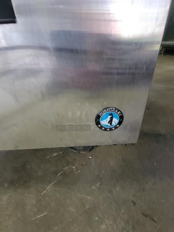 Hoshizaki WR27A-D2 Worktop Refrigerator, steel construction, commercial-grade, Hoshizaki logo visible, ideal for kitchens.