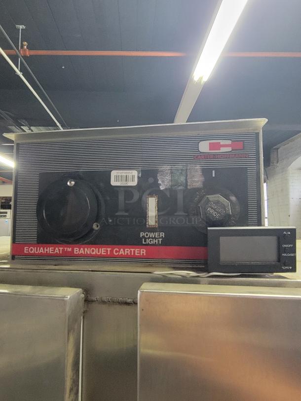 Carter-Hoffmann heated holding cabinet, model THU000000A. Features power light, EquaHeat system, good for catering use.
