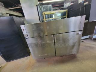 Franke 7RF02 commercial wall mount stainless steel freezer, durable for high-capacity storage, ideal for restaurants and delis.