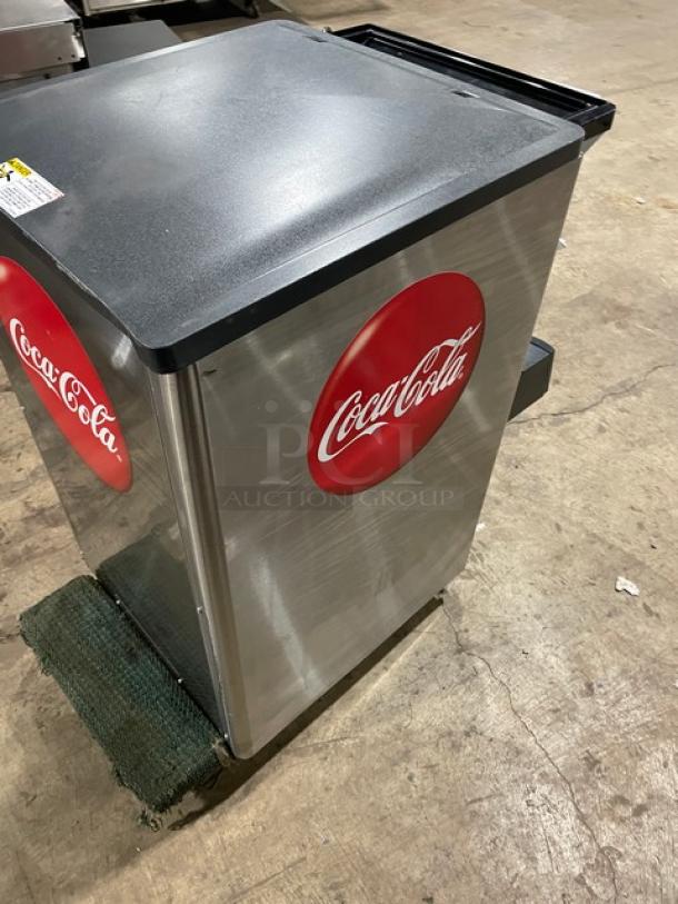 Lancer Model 4500 Coca-Cola style countertop 6-flavor beverage/ice dispenser, stainless steel, electric, 2023, SN 854526H2336MR04F.