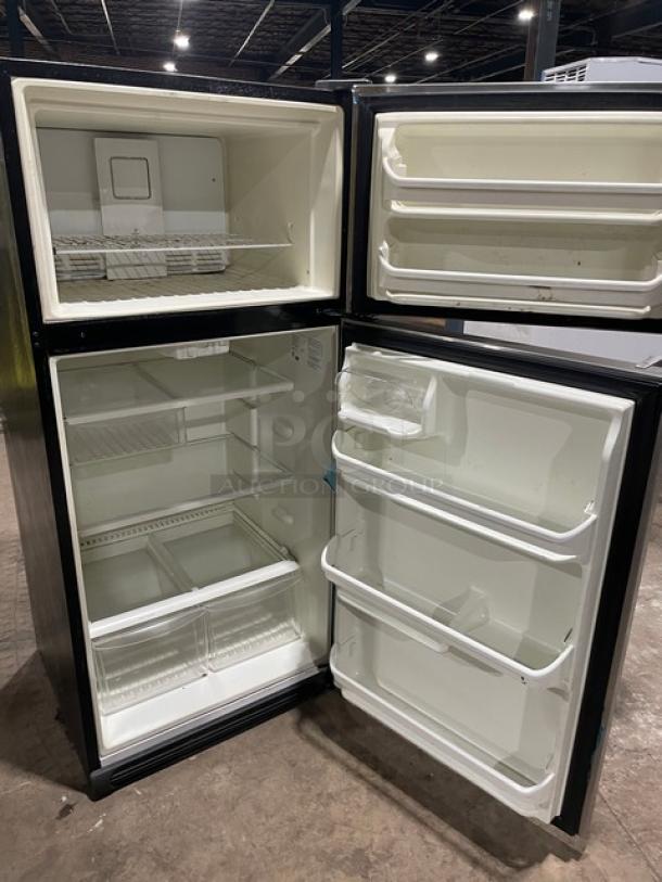 Frigidaire Commercial Stainless Steel Dual Section Reach-In Refrigerator/Freezer Combo; Model FFTR1821QS3; clear drawers, adjustable shelves; 115V 1 Phase.
