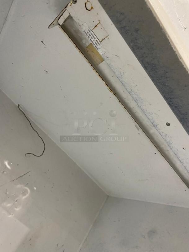 Leer Commercial Ice Merchandiser Freezer, Model 301UC25MG, single glass swing door, white finish, indoor use, 115V.