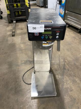 Bunn ITB Digital Series stainless steel countertop iced tea brewer, includes funnel. Model ITB, 120V 1 Phase, serial ITB0003260.