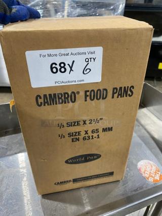 NEW! Cambro Commercial Amber High-Temperature 1/3-Size 2-1/2