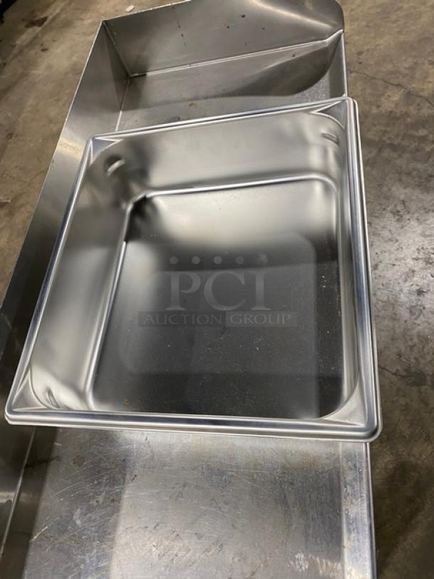NEW! Vollrath SuperPan V 2/3-Size Stainless Steel Pan, 4" Deep, Model 30142, ideal for commercial kitchens.