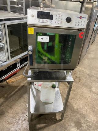 Convotherm OES6.10Mini combi oven, stainless steel, digital controls, on single undershelf stand, 208/240V 3 phase.