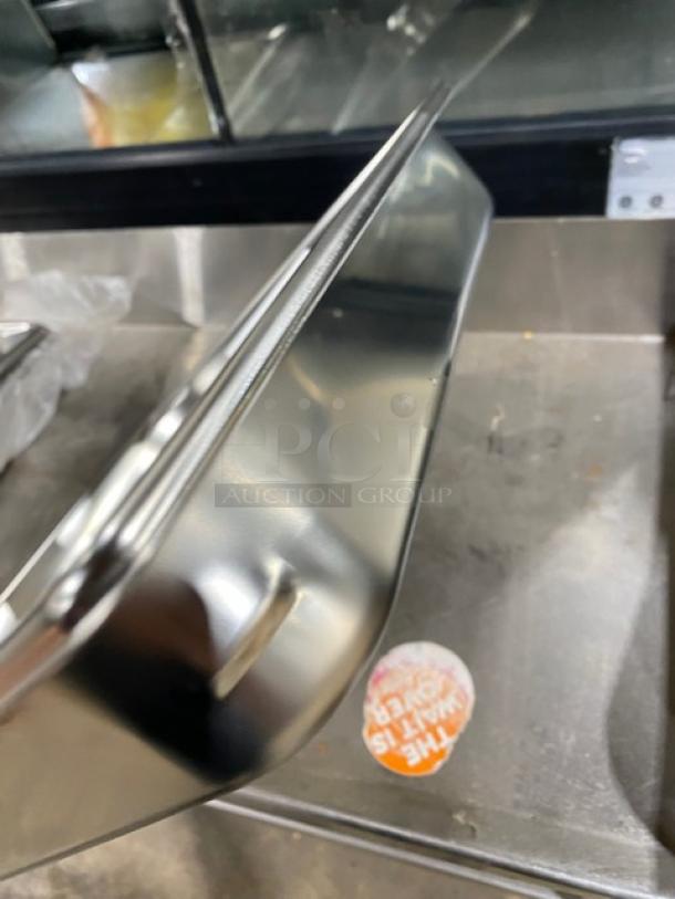 Vollrath SuperPan V Series stainless steel pan, model 30122, 2/3-size, 2.5" deep, new condition, commercial-grade.