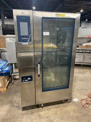 Alto-Shaam Combitherm CTP2020G 2014 roll-in combi oven, stainless steel, with programmable touchscreen, natural gas, model CTP2020G.