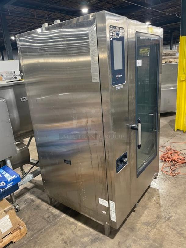 Alto-Shaam CTP20-20G 2014 Combitherm Proformance stainless steel gas combi oven with programmable touchscreen control.