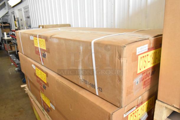 Turbo Air CTST-1800-13-N stainless steel refrigerated rail in original packaging, 115 volts, 1 phase, brand new condition.
