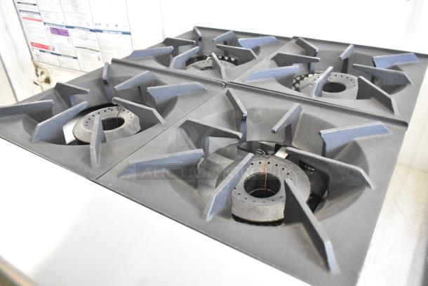 Therma-Tek TCHP24-4L stainless steel 4-burner propane range, brand new, 30,000 BTU, commercial countertop model.