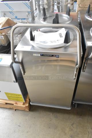 BRAND NEW Lakeside Stainless Steel 2 Well Plate Dispenser, commercial casters, 120V, 1 Phase, pristine condition.