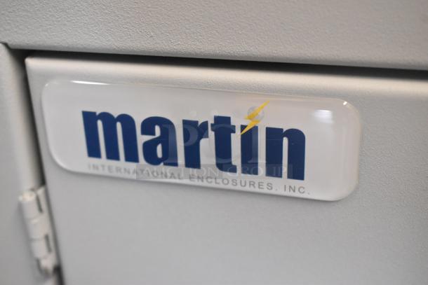 Two new Hoffmann N170116G010 Spectracool Compact AC units, 115V, 1025 BTU, indoor use; label shows "Martin International Enclosures, Inc."