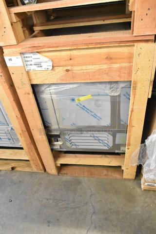 Brand new 2021 BKI 52473-1 stainless steel commercial freezer in original packaging, on commercial casters, 115V, 1 Phase.
