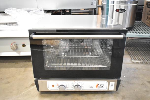 BRAND NEW CPG 351COHT3A Stainless Steel Electric Convection Oven, half-size, 3 tray, with moisture injection, 110V, 1 phase.