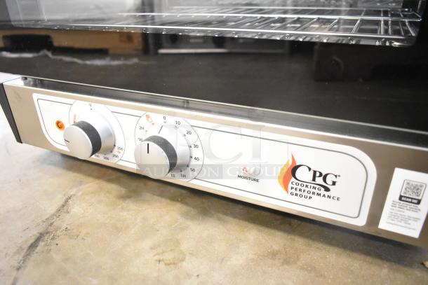 BRAND NEW SCRATCH AND DENT! CPG 351COHT3A stainless steel electric convection oven with moisture injection, 3 tray capacity.