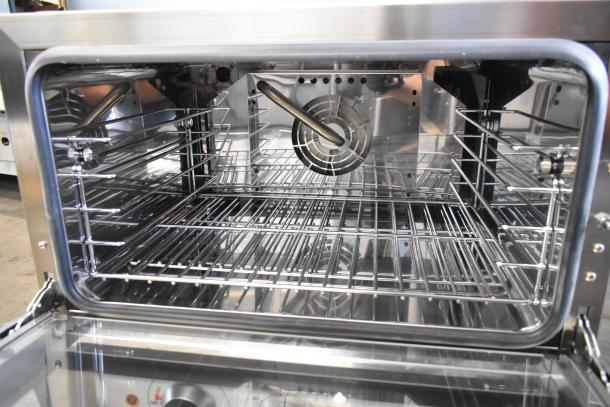 Brand new Cooking Performance Group CPG 351COHT3A convection oven, stainless steel, 3 tray capacity, moisture injection.