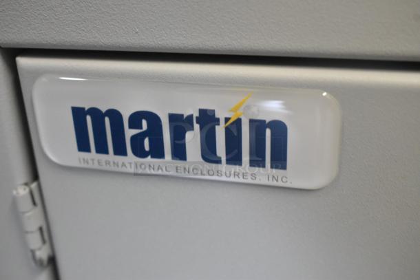 2 Hoffmann N170116G010 Spectracool Compact AC units, brand new, 115V, 1025 BTU, indoor use, label reads "Martin International Enclosures, Inc."