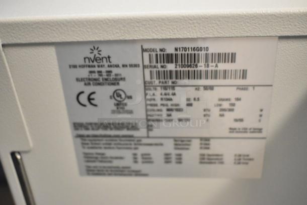 Brand new Hoffmann Spectracool AC N170116G010, 115V, 1025 BTU. Label shows model, serial, and specs.