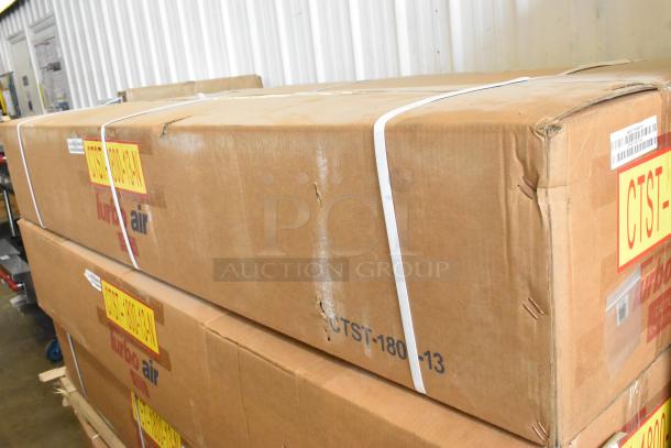 Brand new Turbo Air CTST-1800-13-N stainless steel commercial refrigerated rail in box; 115 volts, 1 phase.