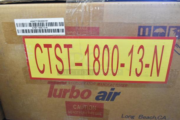 Turbo Air CTST-1800-13-N stainless steel countertop refrigerated rail, brand new in box, 115 volts, 1 phase.