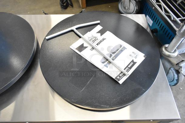 Carnival King 382TCM16DBL Dual Non-Stick Crepe Maker, 16", stainless steel, brand new with manual.