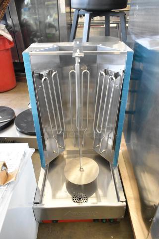 Brand new 2024 Avantco 177VBE102M stainless steel 65 lb. vertical broiler, electric, 208/240V, 1 phase.