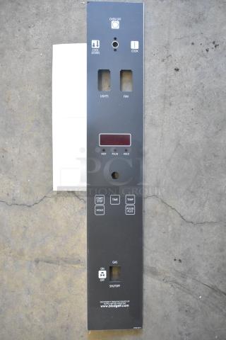 BRAND NEW HP57791 Blodgett panel with scratch and dent; features control buttons, labels indicating oven functions.