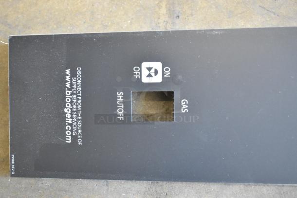 Brand new HP57791 Blodgett panel and membrane, scratch and dent condition. Features gas shutoff markings.