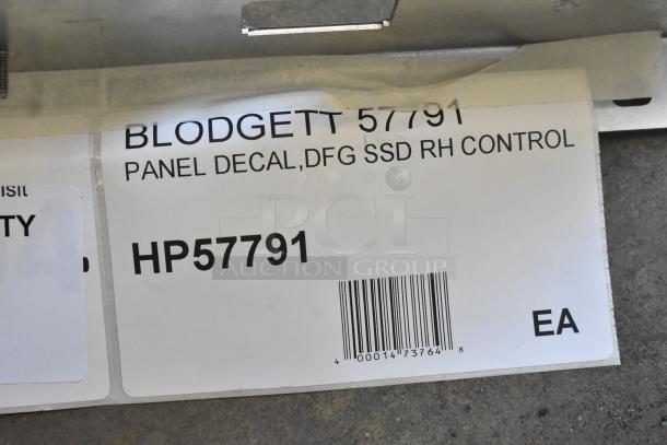 BRAND NEW HP57791 Blodgett panel and membrane, visible label, minor scratches, model 57791, suitable for DFG SSD RH control.