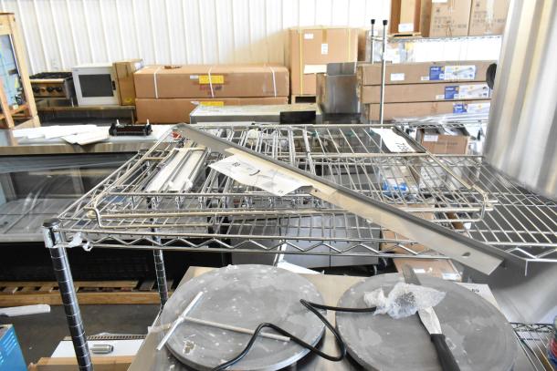 3-piece Blodgett set: new HP38913 gasket retainer, HP20246 wire rack, HP31311 rack support. Scratch and dent condition.