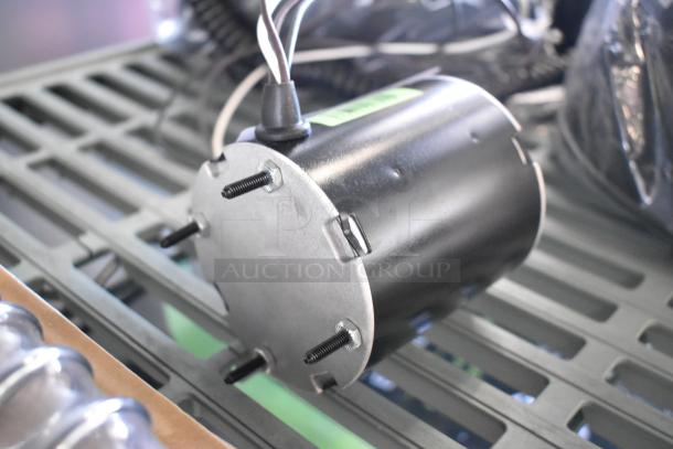 BRAND NEW SCRATCH AND DENT East West YDK80/35-4-50A Motor, 115V, 1 Phase, black finish, visible mounting studs.