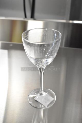 10 boxes of Bormioli Rocco Bartender Nick & Nora glasses, minor scratches, each box contains 6 glasses, brand new.