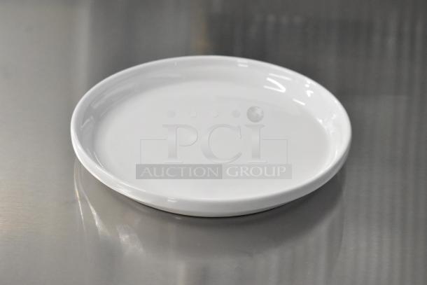 Brand new ITI TN-77 plate, pristine condition, simple white design, from scratch and dent auction including Bauscher Mozart bowls.